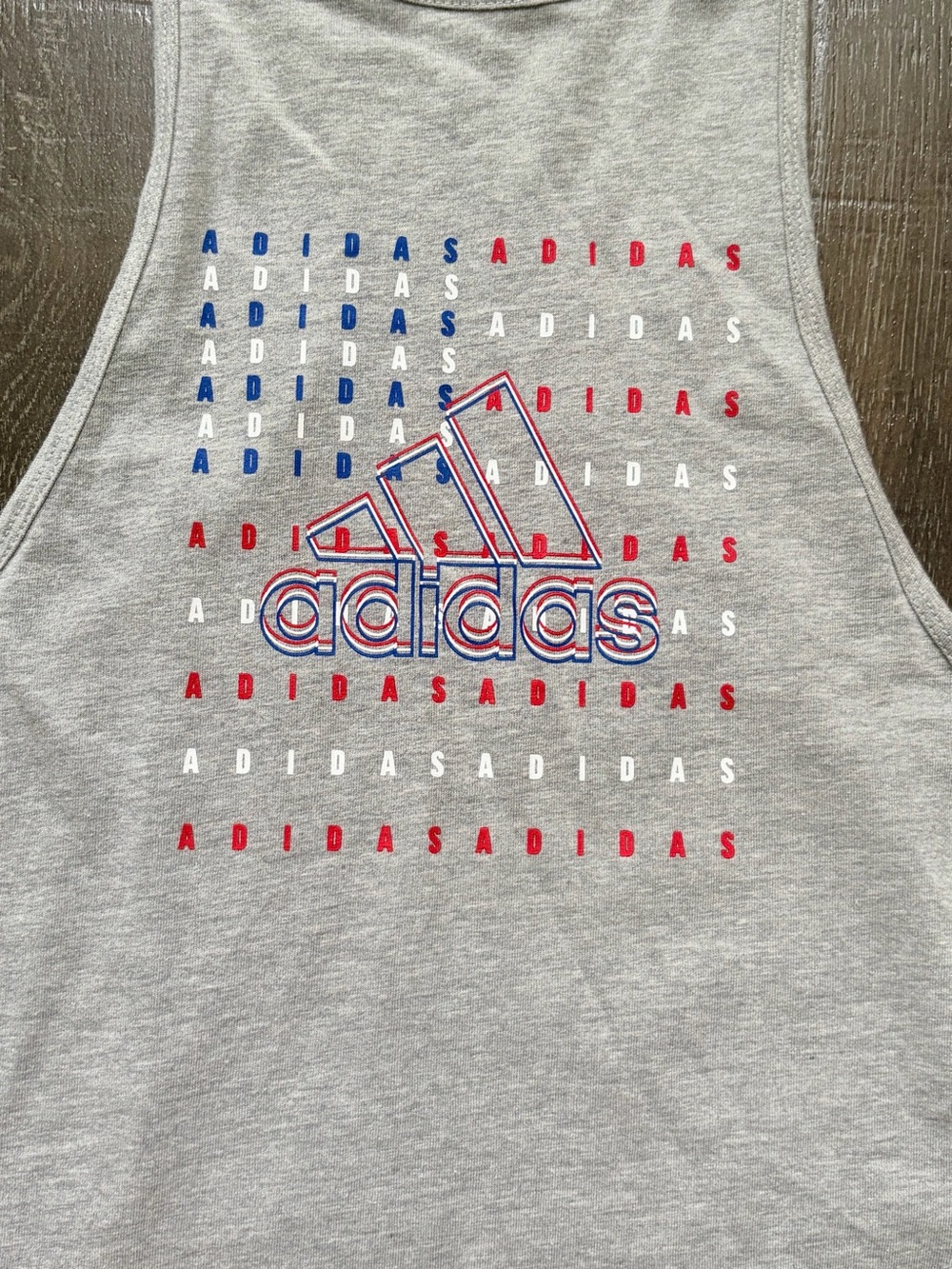 4th of July Adidas American Flag USA Patriotic Racerback Tank Top